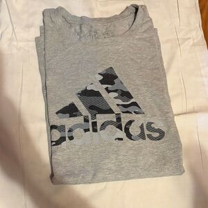 Adidas Gray Camo Graphic Tee